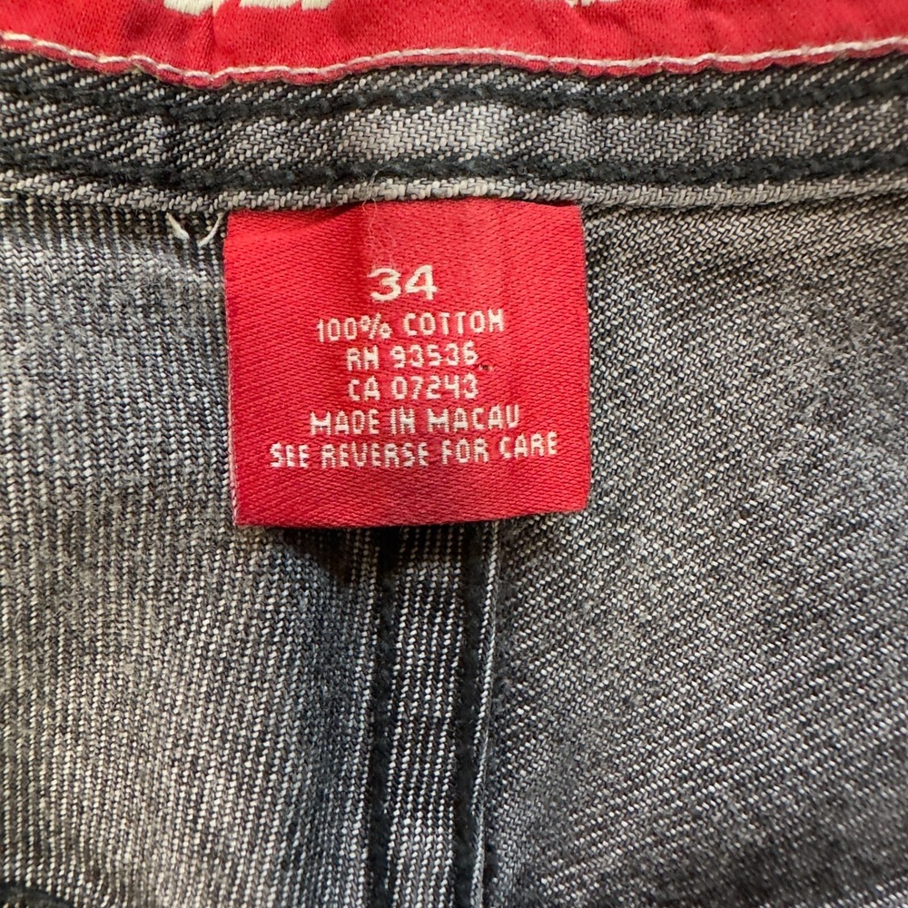 Ecko Unltd Carpenter Jeans Mens 34 Gray Foundry Denim Foundry Relaxed Streetwear - Picture 2 of 16